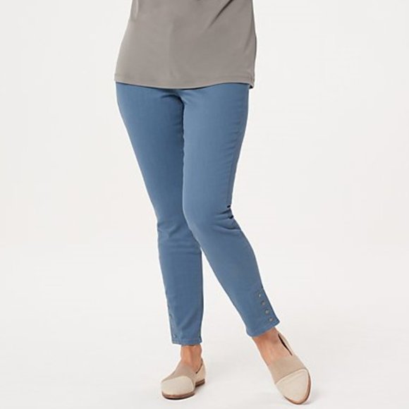 *NWOT Martha Stewart French Blue Denim Ankle Jeans - Picture 2 of 14